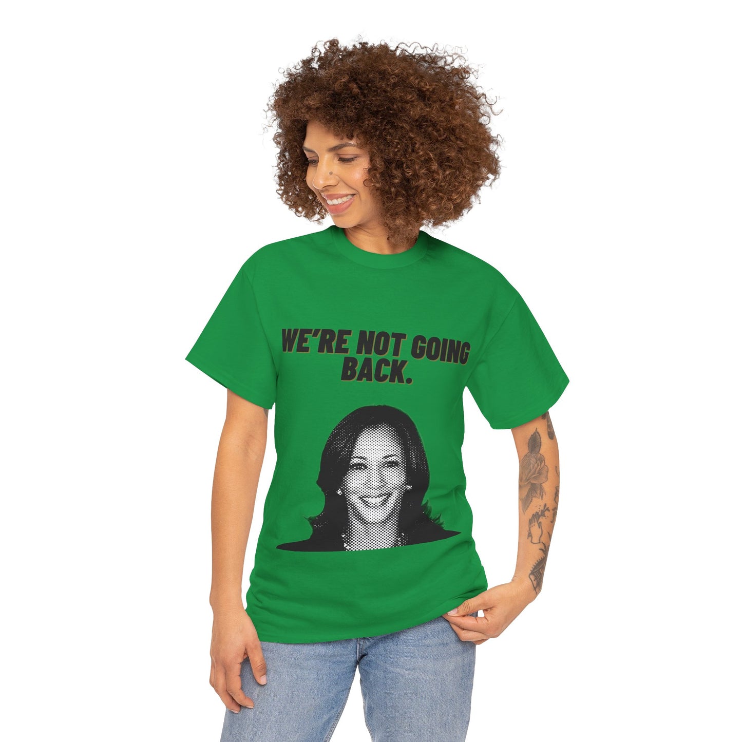 We're Not Going Back Kamala 2024 Unisex Heavy Cotton Tee T-Shirt