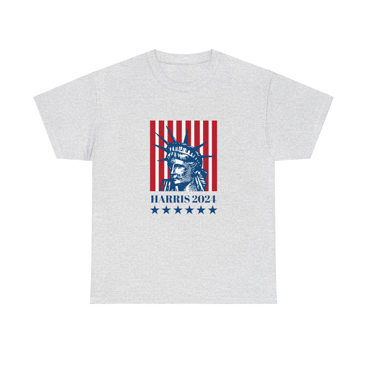 Harris 2024 Patriotic Tee Unisex Heavy Cotton Tee Ash T-Shirt