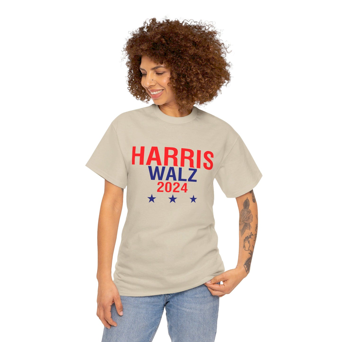 Harris Walz 2024 Unisex Heavy Cotton Tee T-Shirt