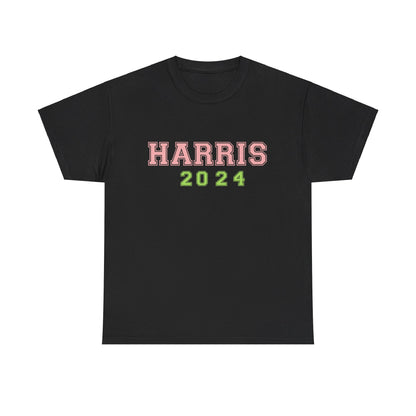 Pink & Green Harris 2024 Unisex Heavy Cotton Tee T-Shirt