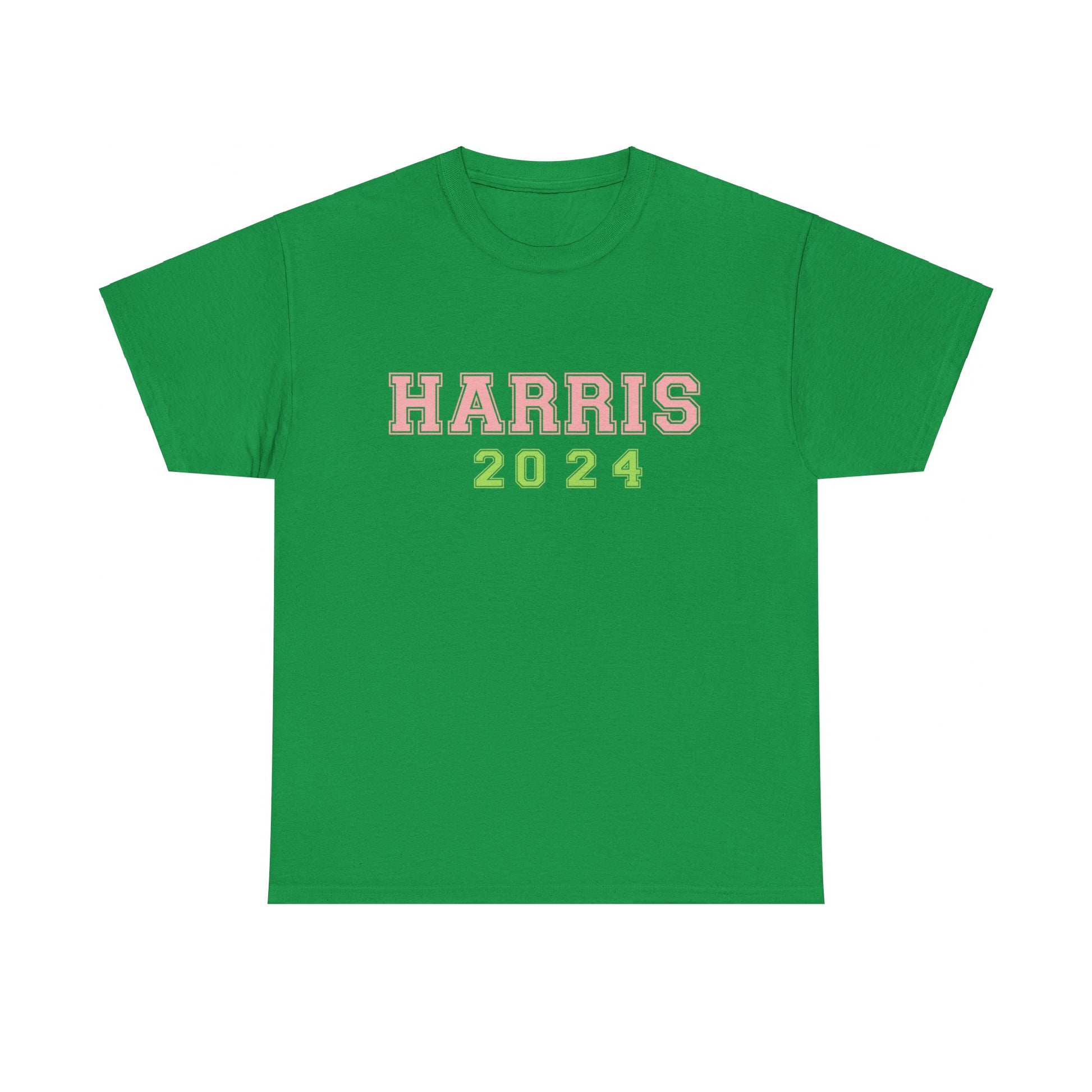 Pink & Green Harris 2024 Unisex Heavy Cotton Tee T-Shirt