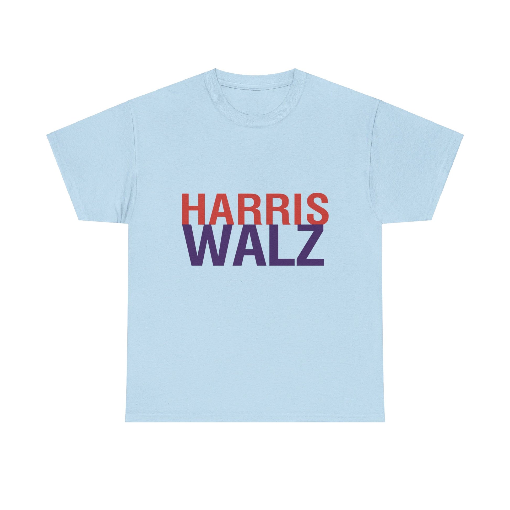 Harris Walz Unisex Heavy Cotton Tee Light Blue T-Shirt