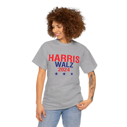 Harris Walz 2024 Unisex Heavy Cotton Tee T-Shirt