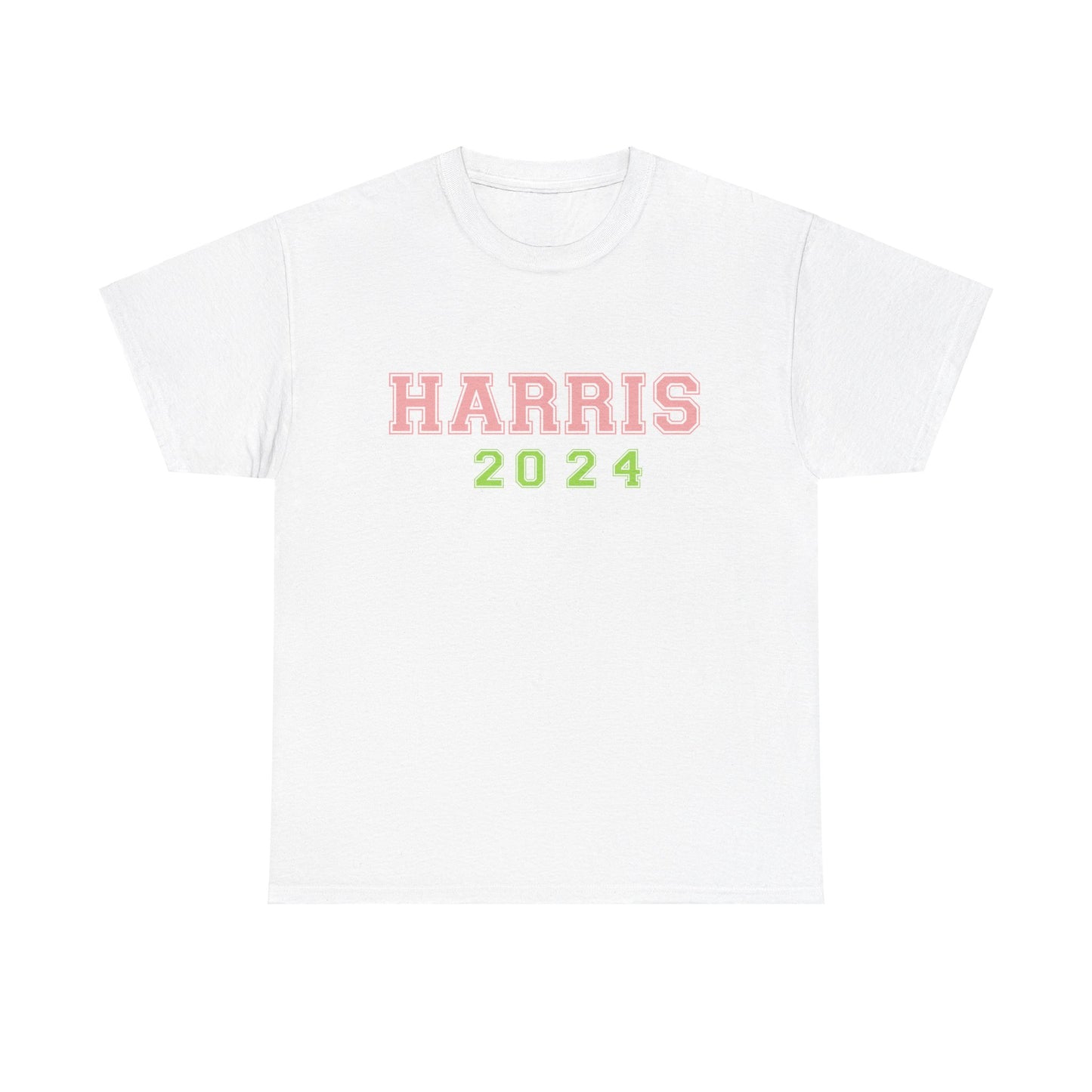 Pink & Green Harris 2024 Unisex Heavy Cotton Tee T-Shirt