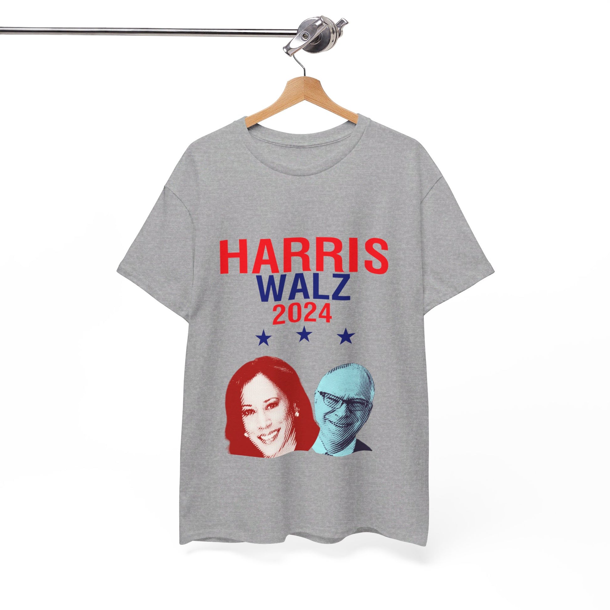 Harris Walz Graphic Unisex Heavy Cotton Tee T-Shirt