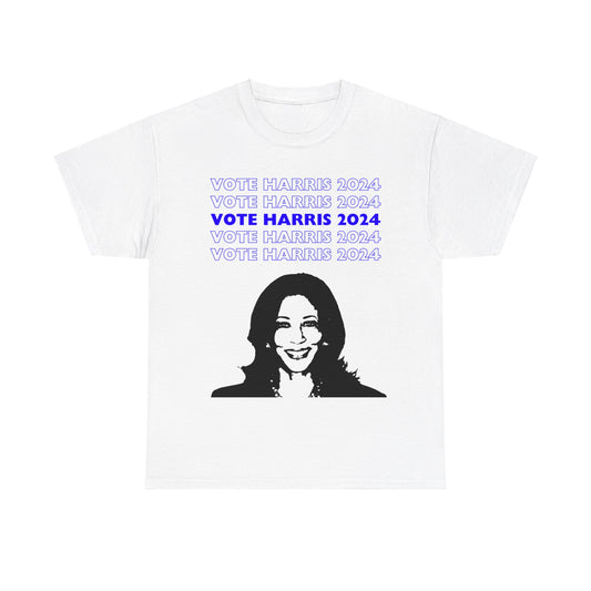 Vote Harris 2024 Modern Design Unisex Heavy Cotton Tee White T-Shirt