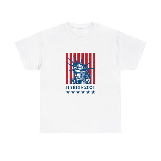 Harris 2024 Patriotic Tee Unisex Heavy Cotton Tee White T-Shirt