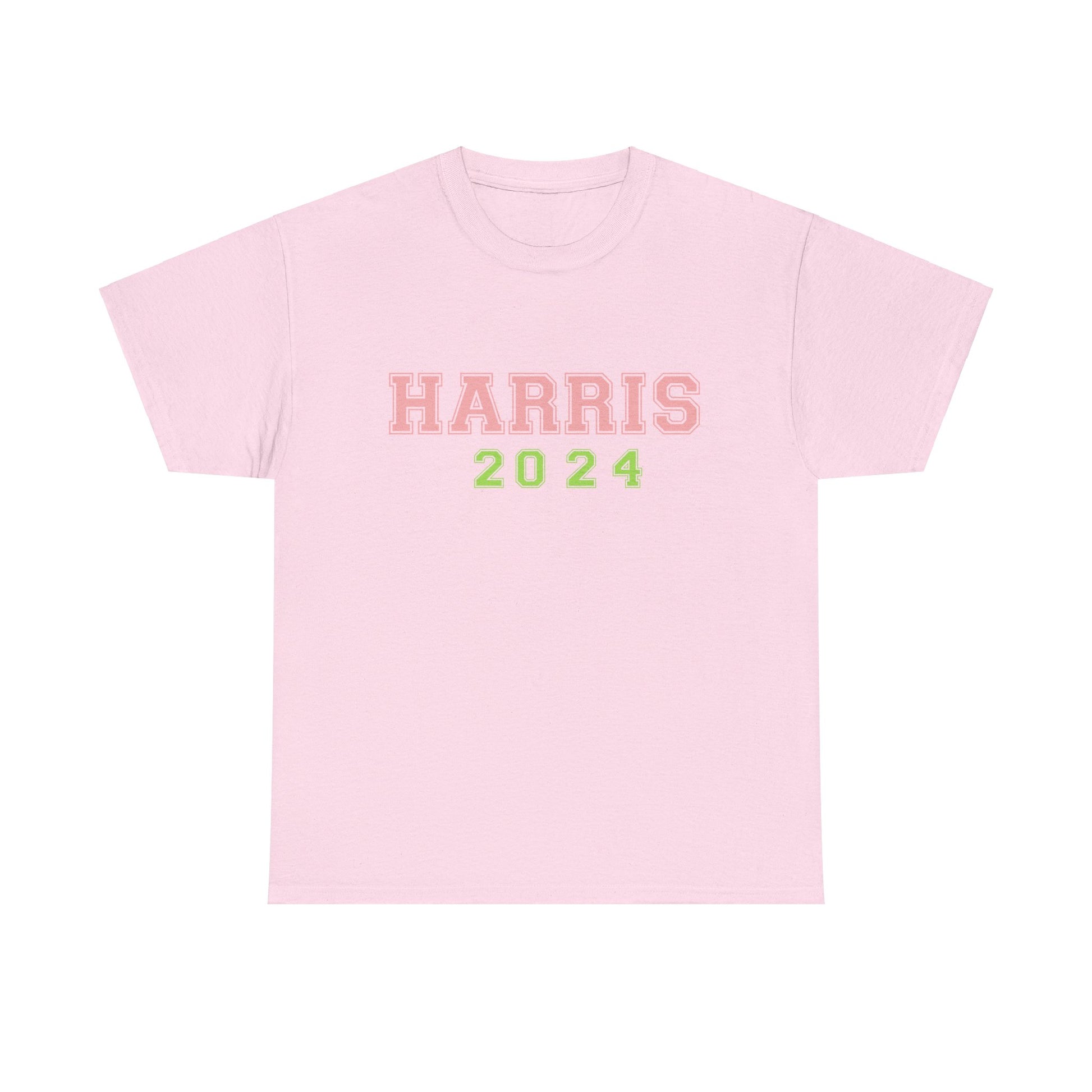 Pink & Green Harris 2024 Unisex Heavy Cotton Tee T-Shirt