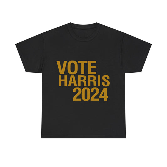 Black & Gold 2024 Kamala Election Unisex Tee Black T-Shirt