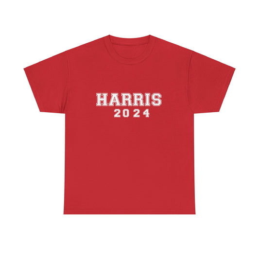 Red and White Harris 2024 Unisex Heavy Cotton Tee Red T-Shirt