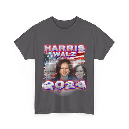 Red, White, and Blue Harris Walz 2024 Streetwear Design Unisex Tee T-Shirt