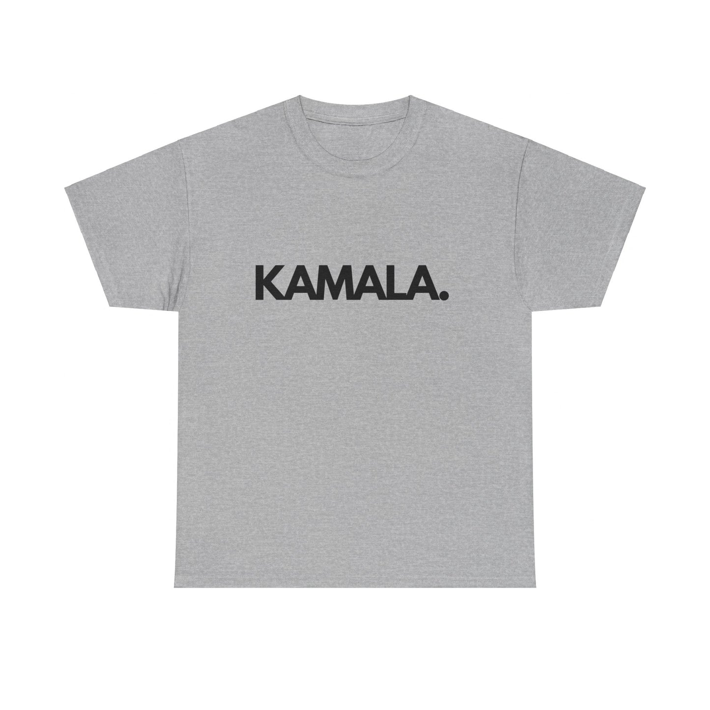 Basic Kamala. Bold Font 2024 Election Unisex Heavy Cotton Tee Sport Grey T-Shirt