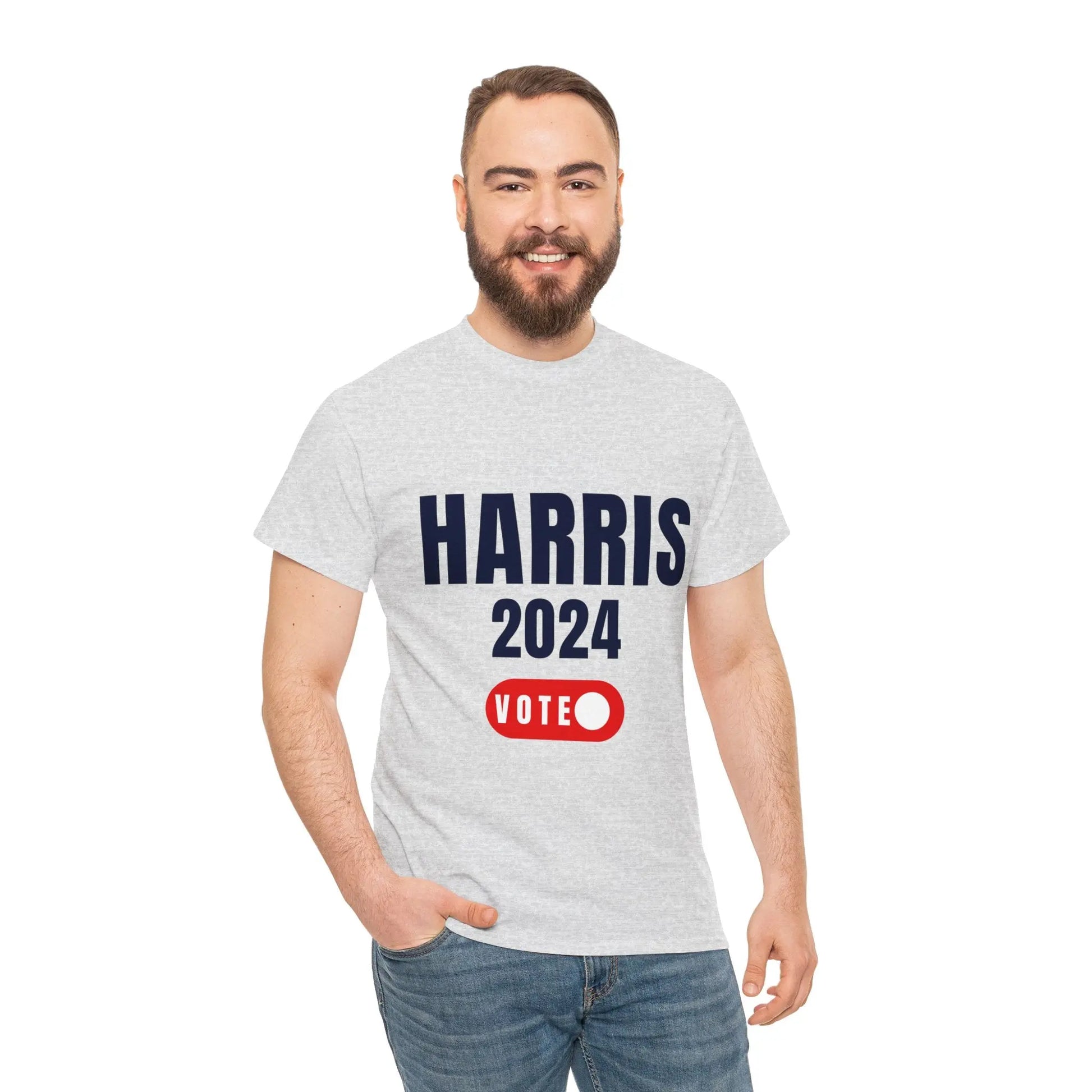 Bold Vote Harris 2024 Unisex Heavy Cotton Tee T-Shirt