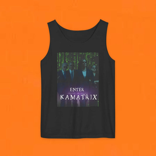 Enter the Kamatrix | Kamala & Squad Unisex Tank Black Tank Top