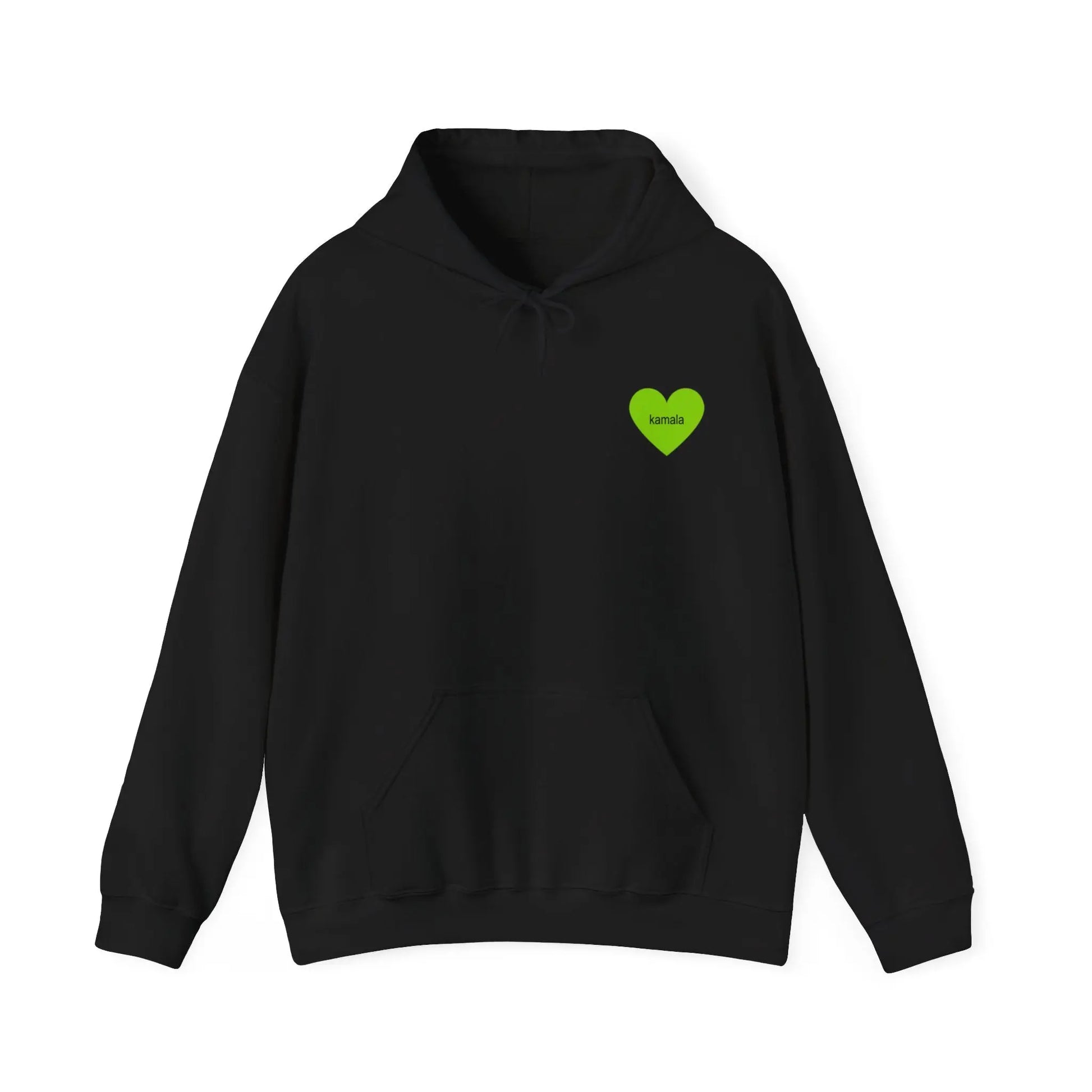 Kamala 2024 Brat Green Heart Logo Unisex Heavy Blend™ Hooded Sweatshirt Hoodie