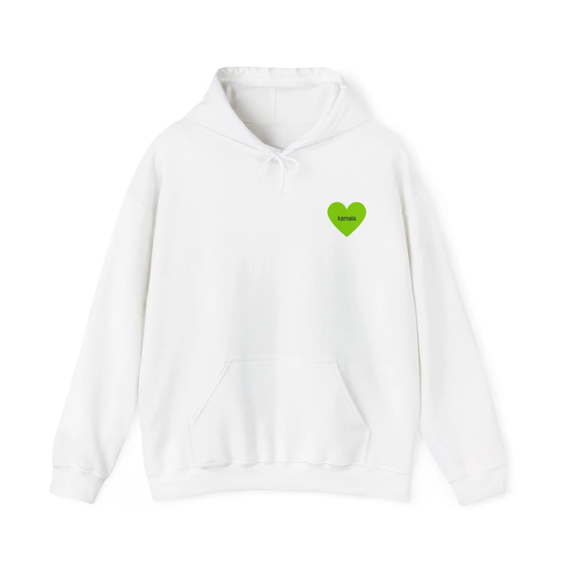 Kamala 2024 Brat Green Heart Logo Unisex Heavy Blend™ Hooded Sweatshirt Hoodie