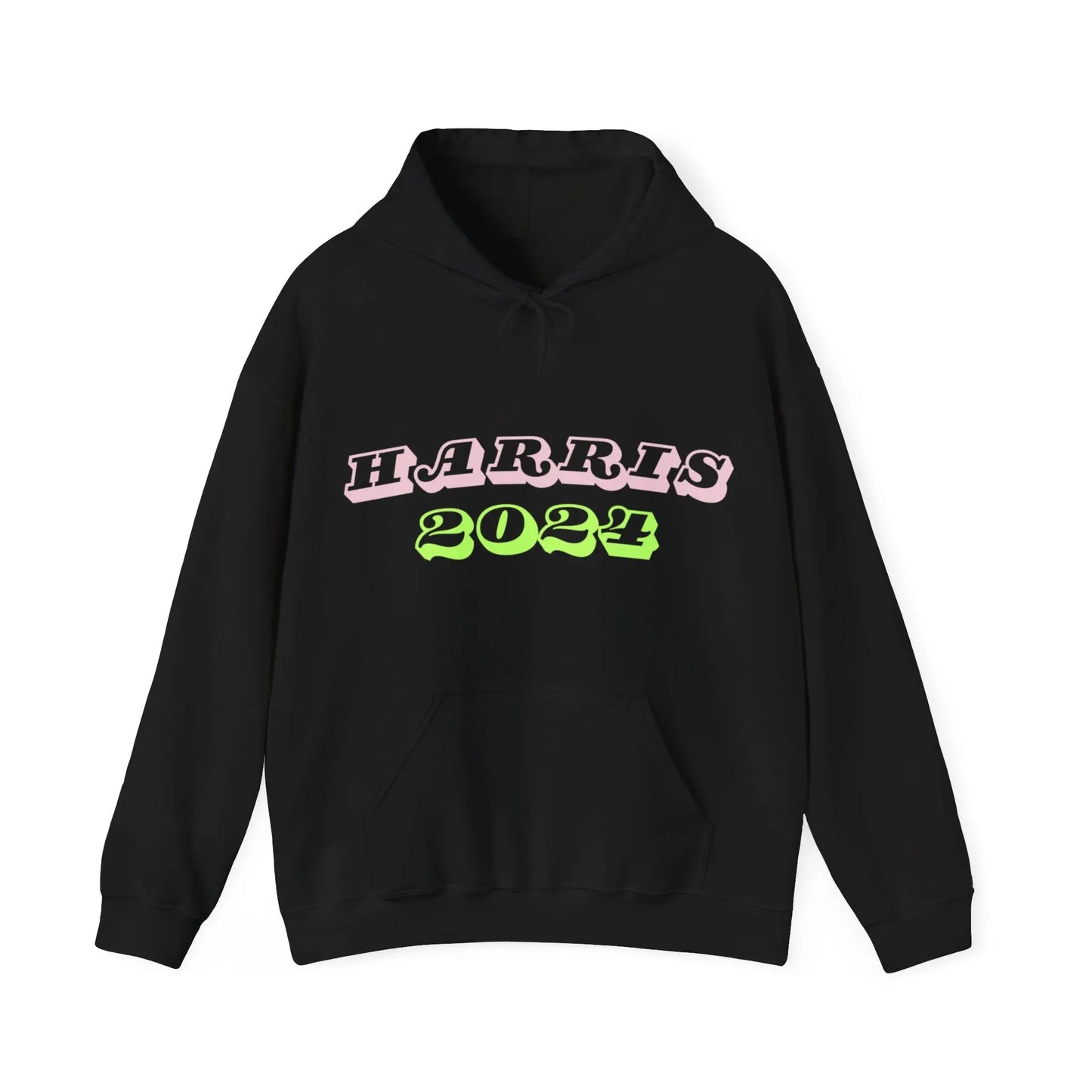 Kamala 2024 Madame President Pink and Green White House Hoodie Election Year Black Hoodie