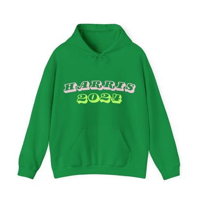 Kamala 2024 Madame President Pink and Green White House Hoodie Election Year Irish Green Hoodie