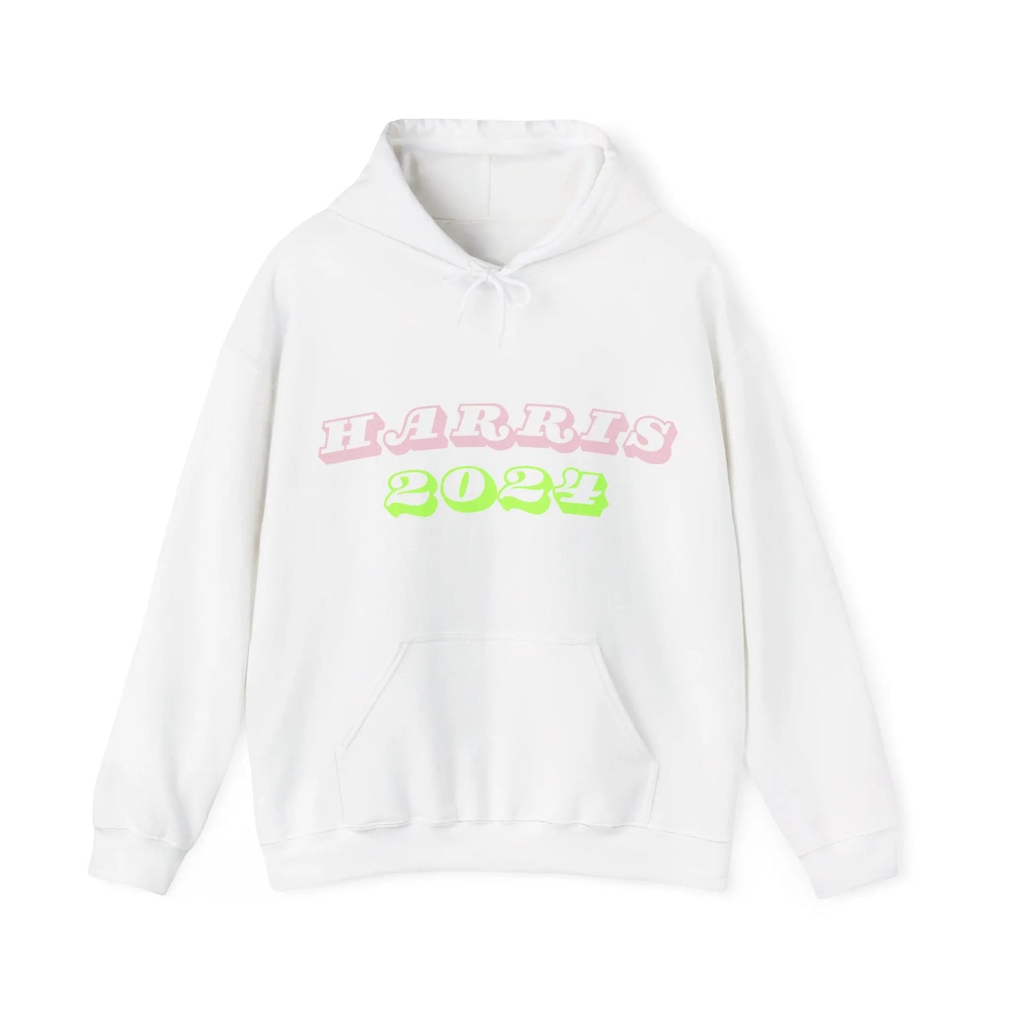 Kamala 2024 Madame President Pink and Green White House Hoodie Election Year White Hoodie