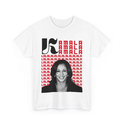 Kamala 2024 Screen Black and White Unisex Heavy Cotton Tee T-Shirt