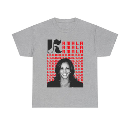 Kamala 2024 Screen Black and White Unisex Heavy Cotton Tee Sport Grey T-Shirt