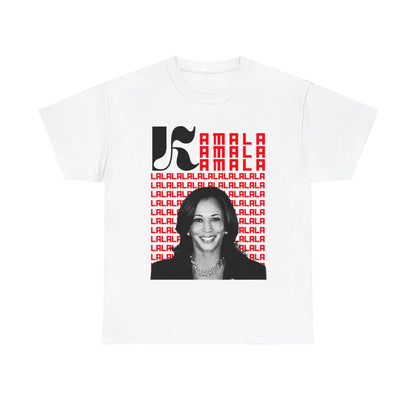 Kamala 2024 Screen Black and White Unisex Heavy Cotton Tee White T-Shirt