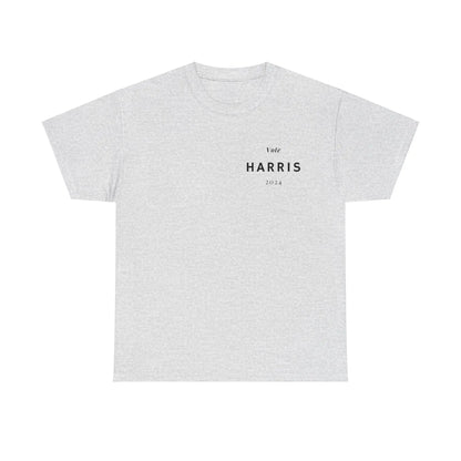 Vote Harris 2024 Modern Double Sided Unisex Heavy Cotton Tee T-Shirt